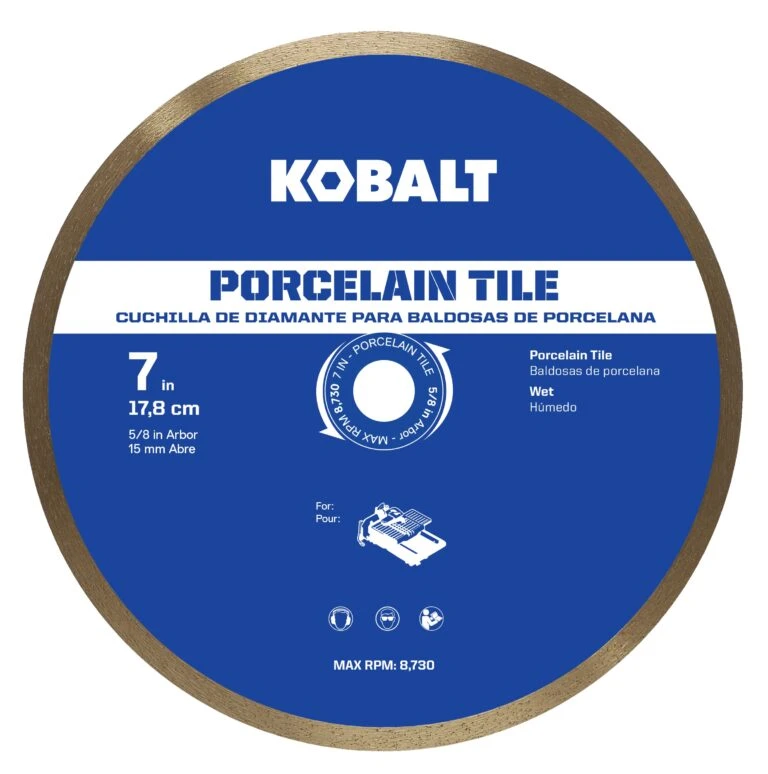Kobalt 7-in Wet Continuous Rim Diamond Saw Blade