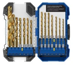 Kobalt 21 -Piece Assorted X Titanium Coated HSS Jobber Length Twist Drill Bit Set