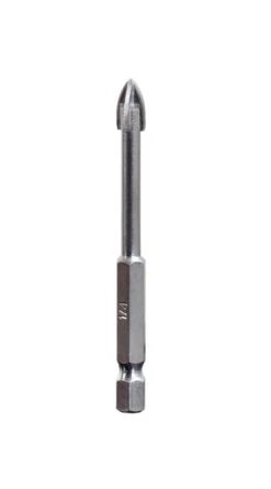 Kobalt 1/4-in 6.30mm #1 J X 75.00mm Carbide Tipped Right Handed Glass And Tile Drill Bit