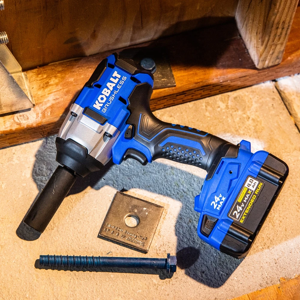 Kobalt 24-volt Variable Speed Brushless 1/2-in Drive Cordless Impact Wrench (Battery Included And Charger Included) 10 Kobalt 24-volt Variable Speed Brushless 1/2-in Drive Cordless Impact Wrench (Battery Included And Charger Included) - Image 10