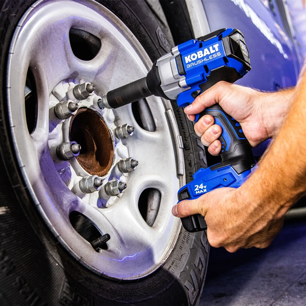 Kobalt 24-volt Variable Speed Brushless 1/2-in Drive Cordless Impact Wrench (Battery Included And Charger Included) 8 Kobalt 24-volt Variable Speed Brushless 1/2-in Drive Cordless Impact Wrench (Battery Included And Charger Included) - Image 8