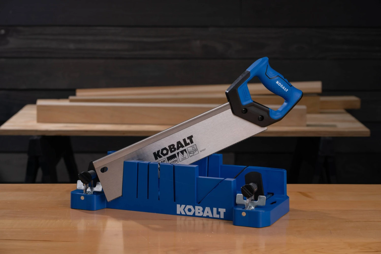 Kobalt Miter Box Included 14-in Fine Finish Cut Back Saw 3 Kobalt Miter Box Included 14-in Fine Finish Cut Back Saw - Image 3
