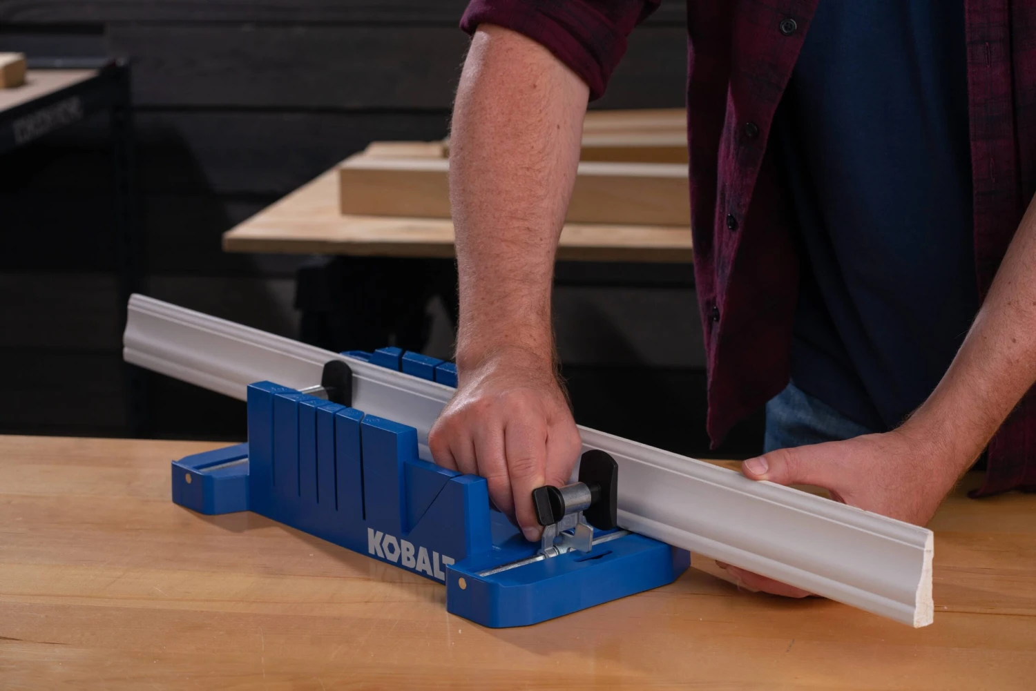 Kobalt Miter Box Included 14-in Fine Finish Cut Back Saw 4 Kobalt Miter Box Included 14-in Fine Finish Cut Back Saw - Image 4