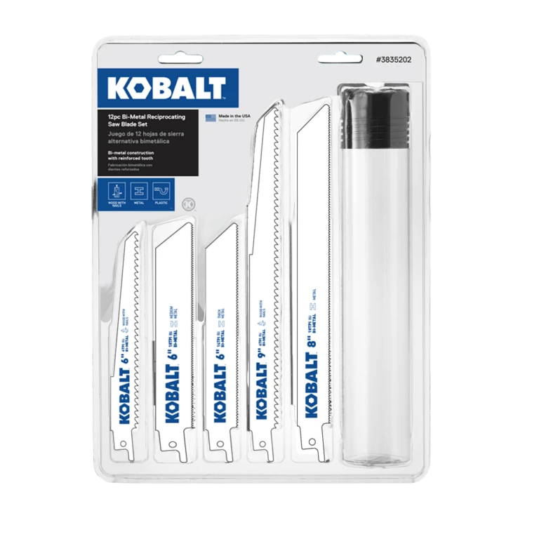 Kobalt Bi-metal Wood/Metal Cutting Demolition Reciprocating Saw Blade Set 12 -Pack