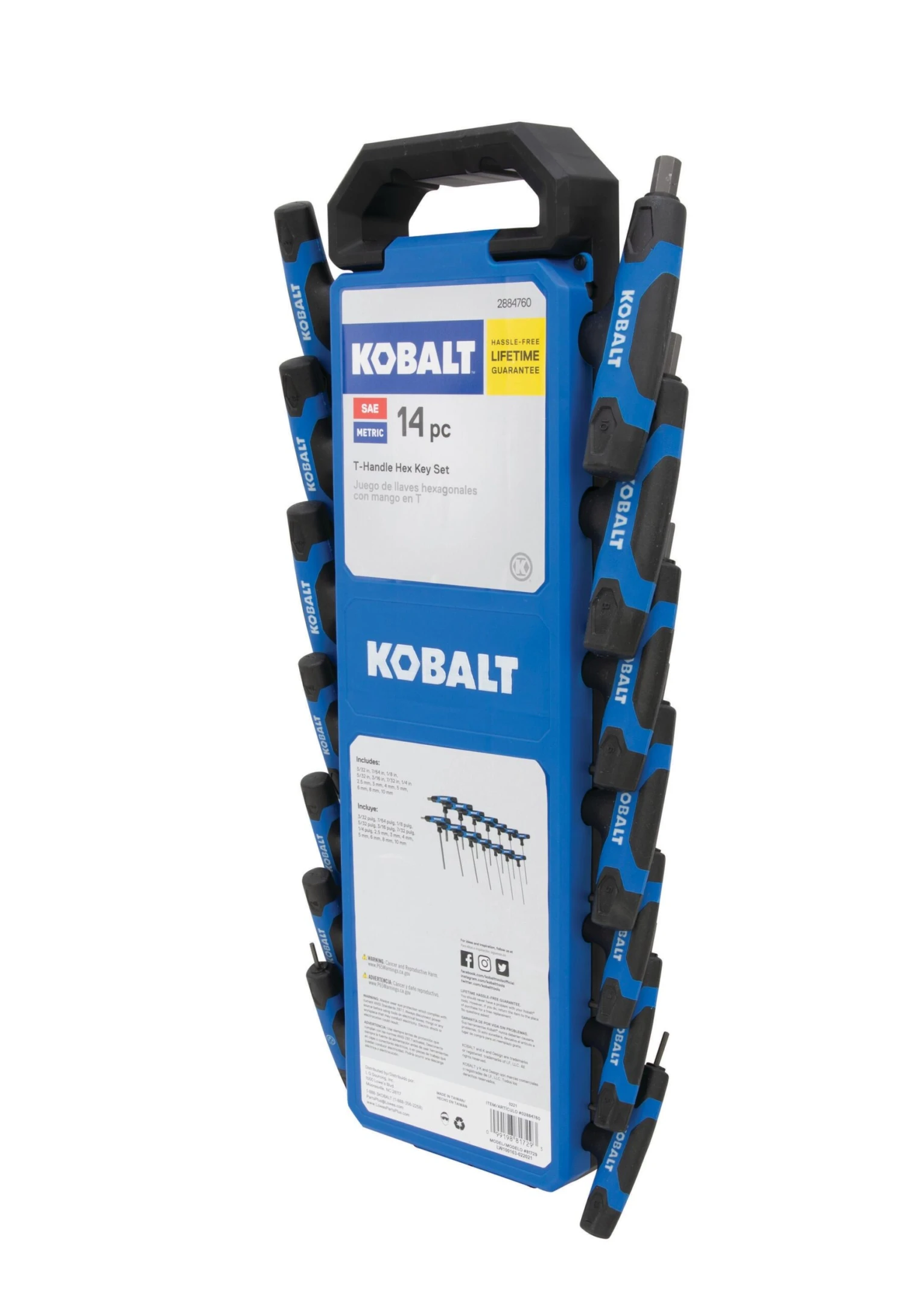 Kobalt T-Handle Standard (SAE) And Metric Combination 14 -Pieces Hex Key Set 11 Kobalt T-Handle Standard (SAE) And Metric Combination 14 -Pieces Hex Key Set - Image 11