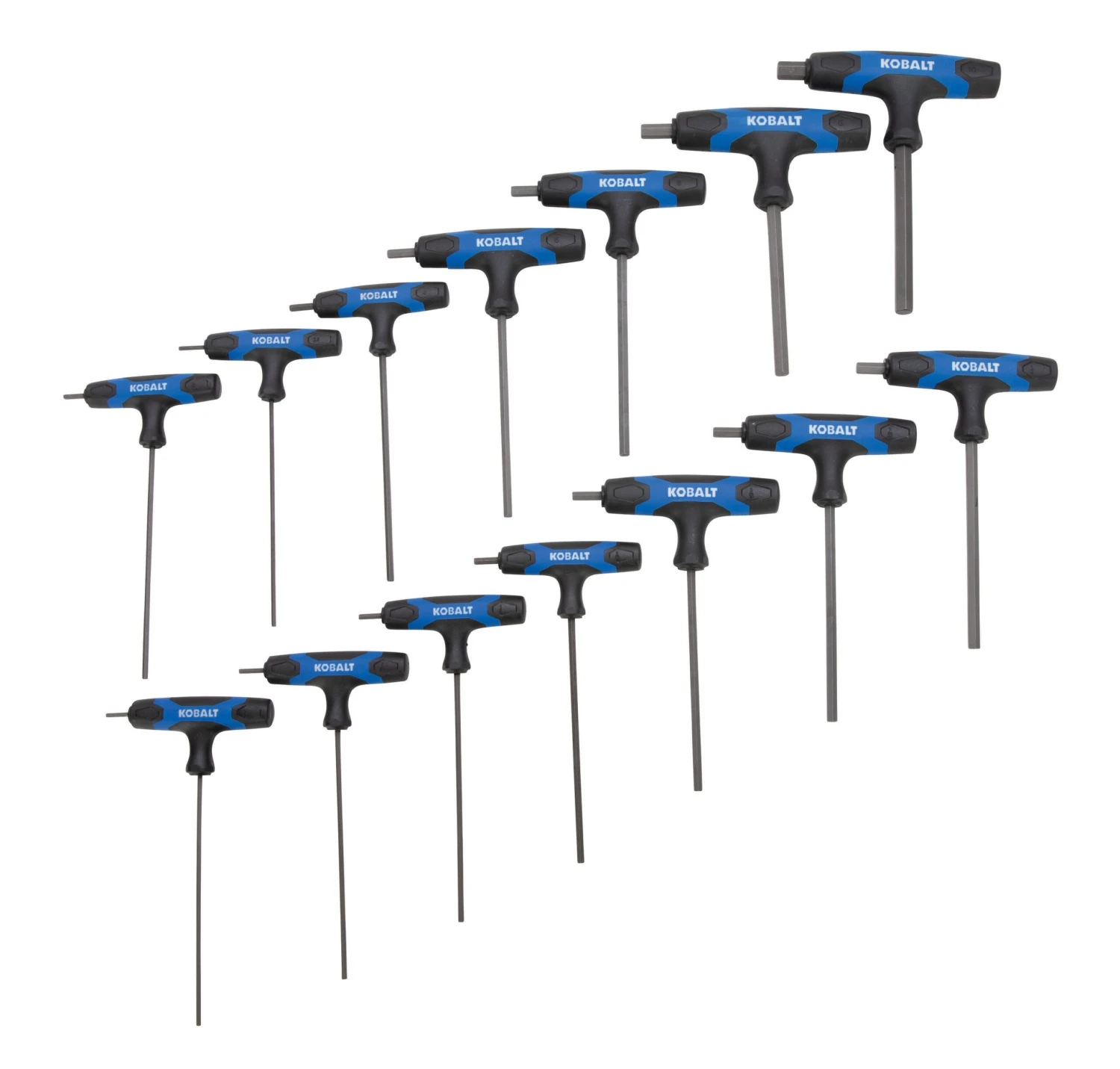 Kobalt T-Handle Standard (SAE) And Metric Combination 14 -Pieces Hex Key Set 1 Kobalt T-Handle Standard (SAE) And Metric Combination 14 -Pieces Hex Key Set