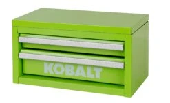 Kobalt Portable Mini Toolbox 10.83-in W X 5.91-in H X 5.91-in D 2 -Drawer Green Steel Tool Box