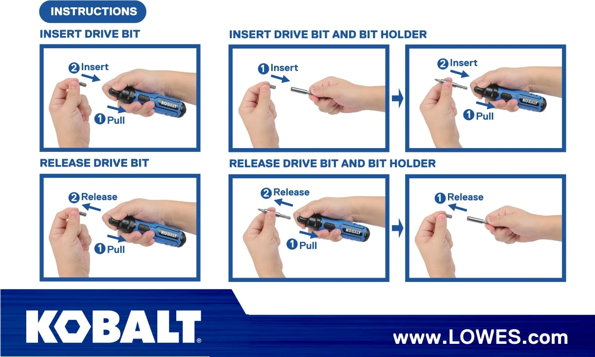 Kobalt 4-volt Max 1/4-in Cordless Screwdriver (Battery Included And Charger Not Included) 7 Kobalt 4-volt Max 1/4-in Cordless Screwdriver (Battery Included And Charger Not Included) - Image 7