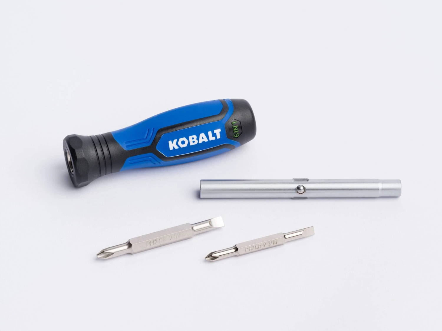 Kobalt 6-in-1 Blue 4 -Piece 2-in Combination Tip Screwdriver 1 Kobalt 6-in-1 Blue 4 -Piece 2-in Combination Tip Screwdriver