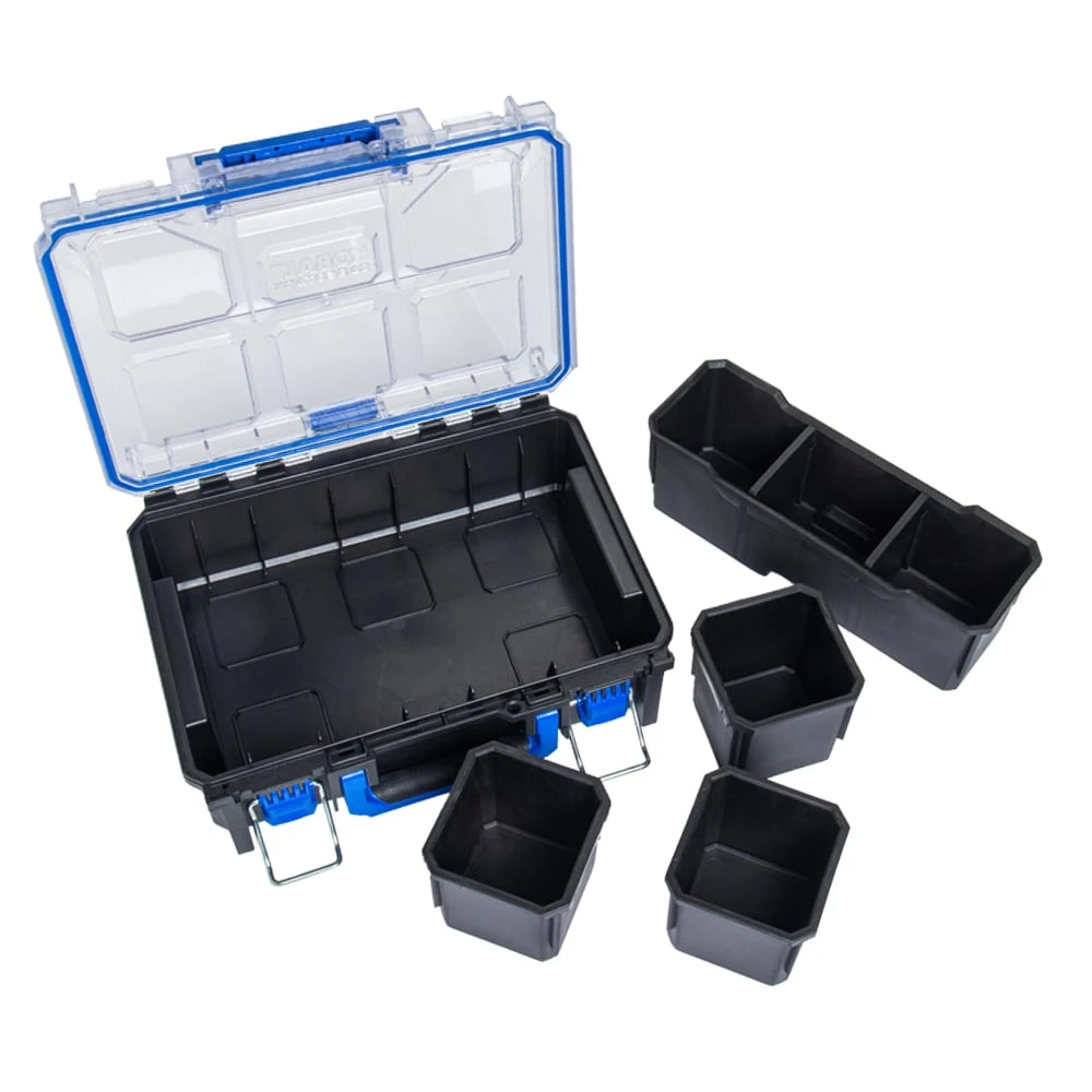 Kobalt CASESTACK 10.14-in W X 13.4-in H X 5-in D Black Plastic Tool Box 12 Kobalt CASESTACK 10.14-in W X 13.4-in H X 5-in D Black Plastic Tool Box - Image 12