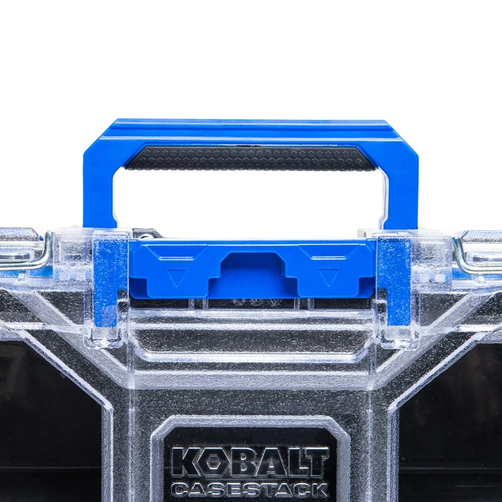 Kobalt CASESTACK 10.14-in W X 13.4-in H X 5-in D Black Plastic Tool Box 4 Kobalt CASESTACK 10.14-in W X 13.4-in H X 5-in D Black Plastic Tool Box - Image 4