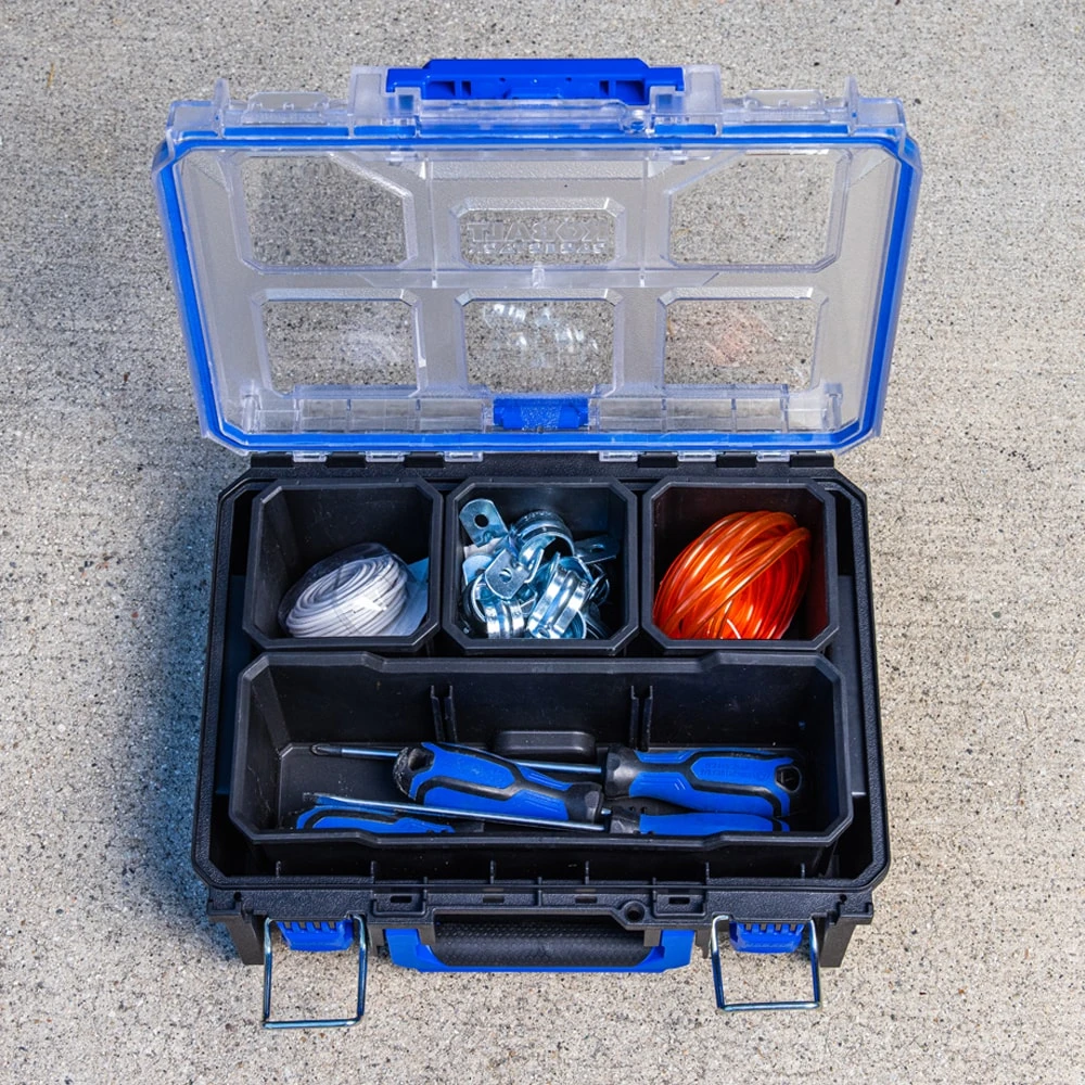 Kobalt CASESTACK 10.14-in W X 13.4-in H X 5-in D Black Plastic Tool Box 11 Kobalt CASESTACK 10.14-in W X 13.4-in H X 5-in D Black Plastic Tool Box - Image 11