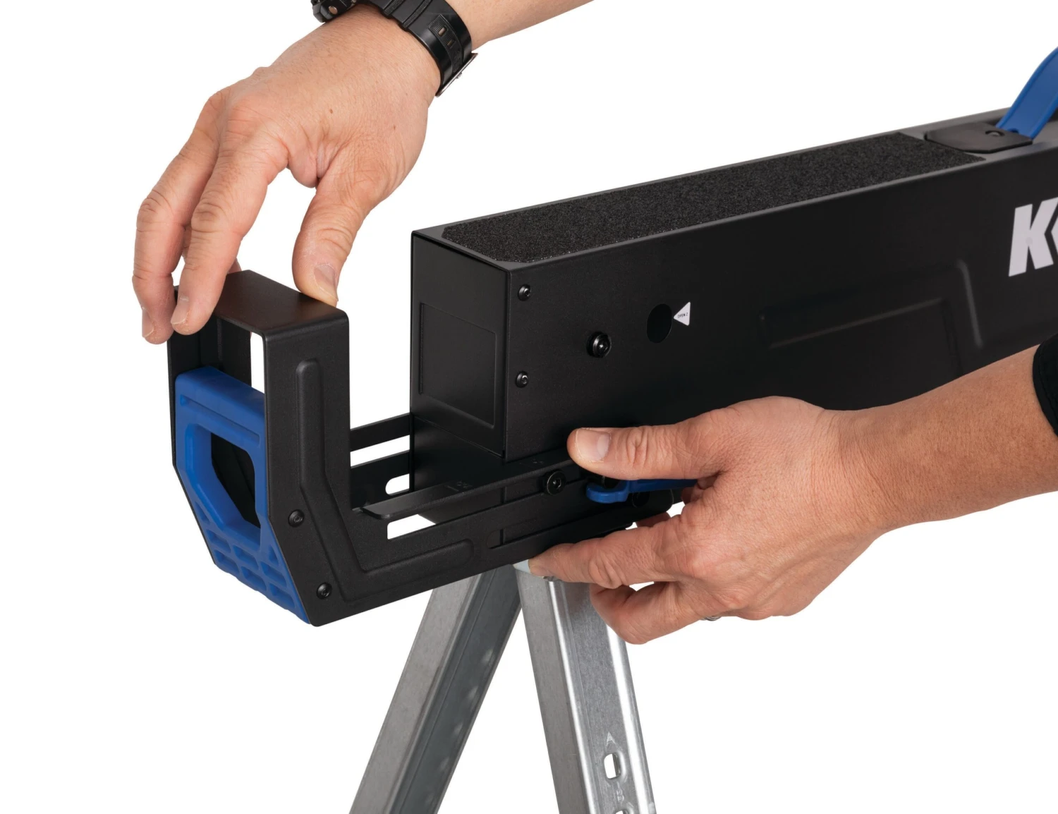 Kobalt 38-in W X 32.2-in H Adjustable Steel Saw Horse ( 1300-lb Capacity) 8 Kobalt 38-in W X 32.2-in H Adjustable Steel Saw Horse ( 1300-lb Capacity) - Image 8