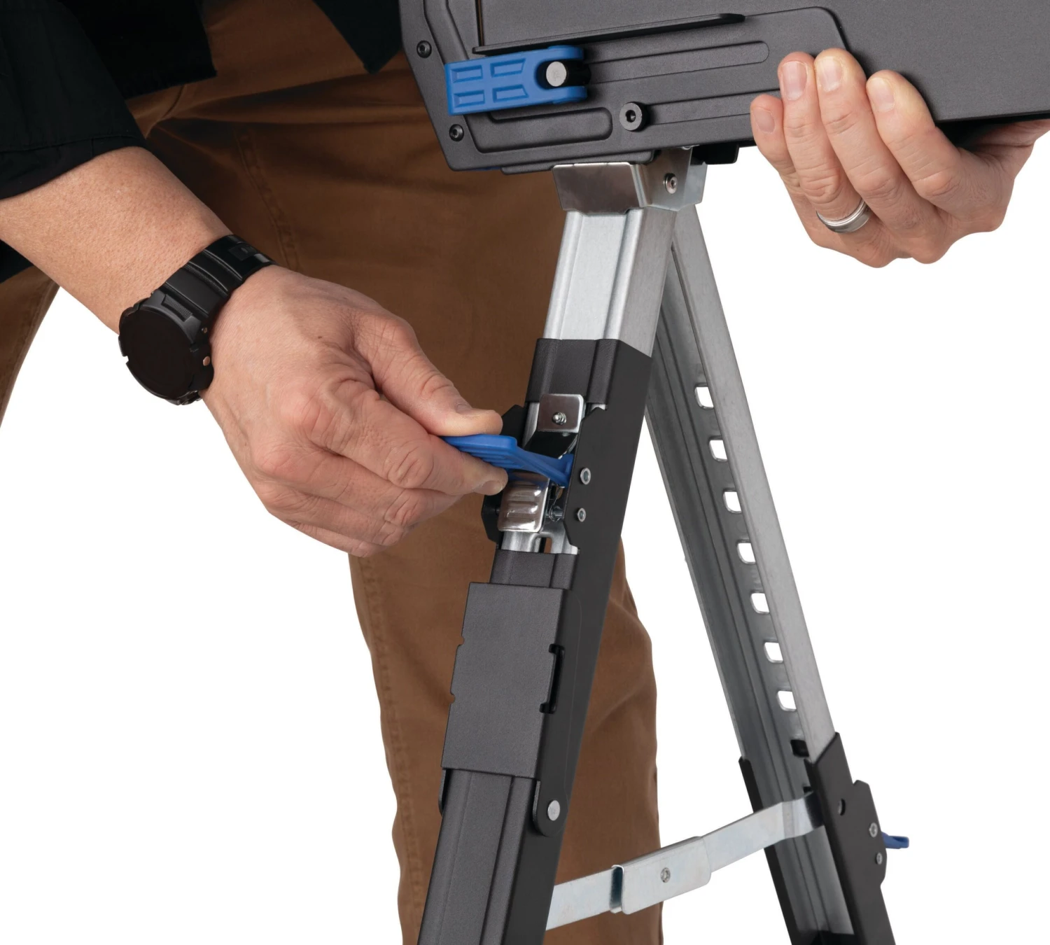 Kobalt 38-in W X 32.2-in H Adjustable Steel Saw Horse ( 1300-lb Capacity) 13 Kobalt 38-in W X 32.2-in H Adjustable Steel Saw Horse ( 1300-lb Capacity) - Image 13