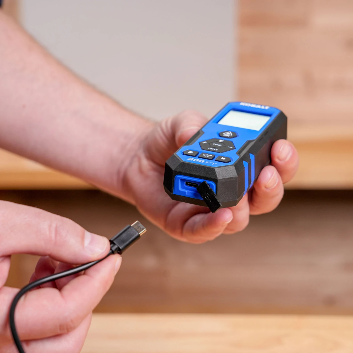 Kobalt 200-ft Indoor Red Laser Distance Measurer With Backlit Display 9 Kobalt 200-ft Indoor Red Laser Distance Measurer With Backlit Display - Image 9