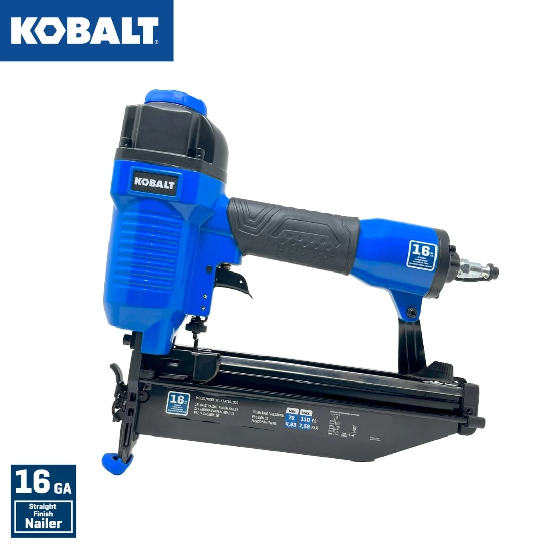Kobalt Nailer 2-1/2-in 16 -Gauge Pneumatic Straight Finish Nailer 4 Kobalt Nailer 2-1/2-in 16 -Gauge Pneumatic Straight Finish Nailer - Image 4