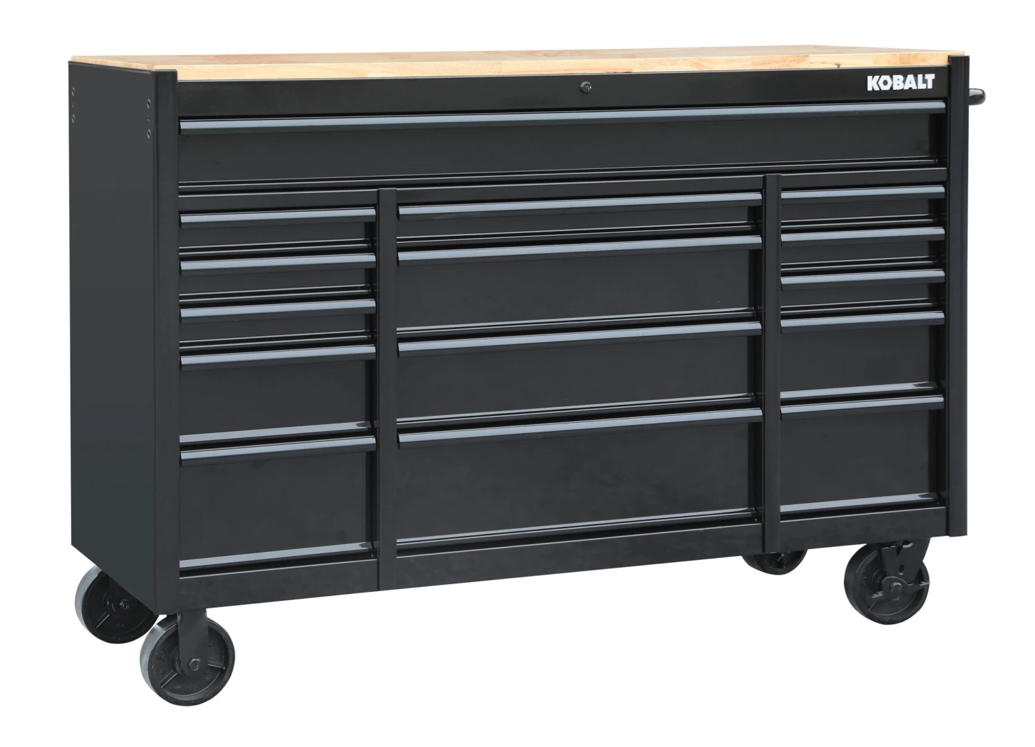 Kobalt KOBALT 59.8-in L X 42.7-in H 15 -Drawers Rolling Black Wood Work Bench 2 Kobalt KOBALT 59.8-in L X 42.7-in H 15 -Drawers Rolling Black Wood Work Bench - Image 2