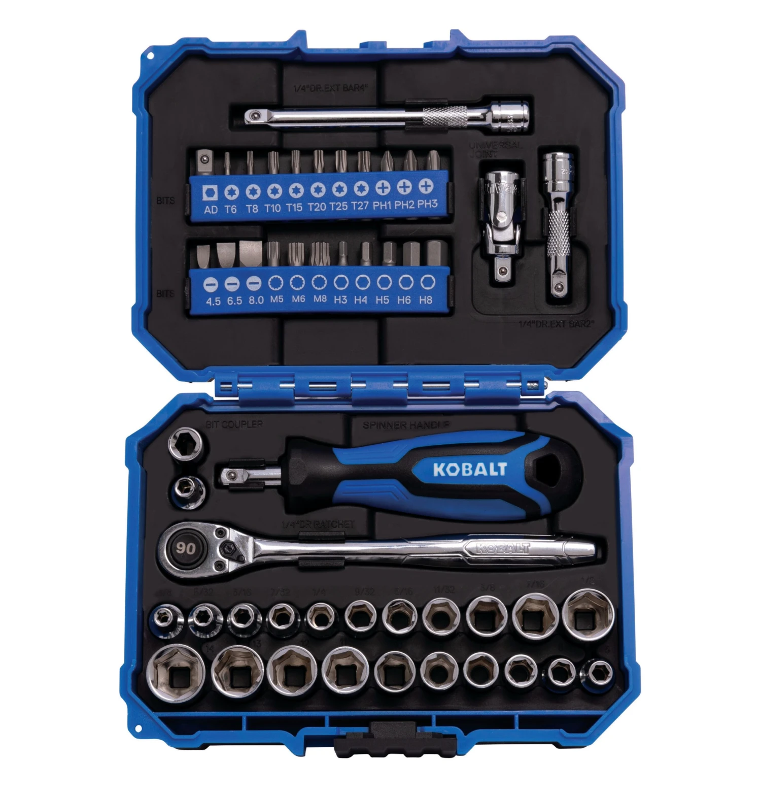 Kobalt 50 -Piece Standard (SAE) And Metric Mechanics Tool Set With Hard Case 10 Kobalt 50 -Piece Standard (SAE) And Metric Mechanics Tool Set With Hard Case - Image 10