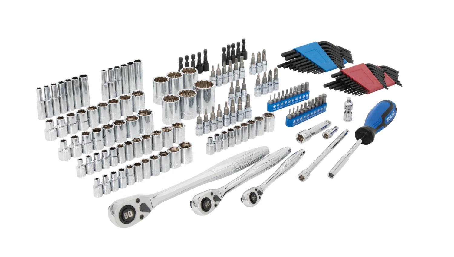 Kobalt 170 -Piece Standard (SAE) And Metric Mechanics Tool Set With Hard Case 6 Kobalt 170 -Piece Standard (SAE) And Metric Mechanics Tool Set With Hard Case - Image 6