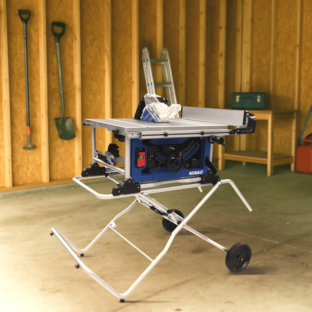 Kobalt 10-in 15 -Amp 120 -Volt Portable Jobsite Table Saw With Gravity Rise Stand 2 Kobalt 10-in 15 -Amp 120 -Volt Portable Jobsite Table Saw With Gravity Rise Stand - Image 2