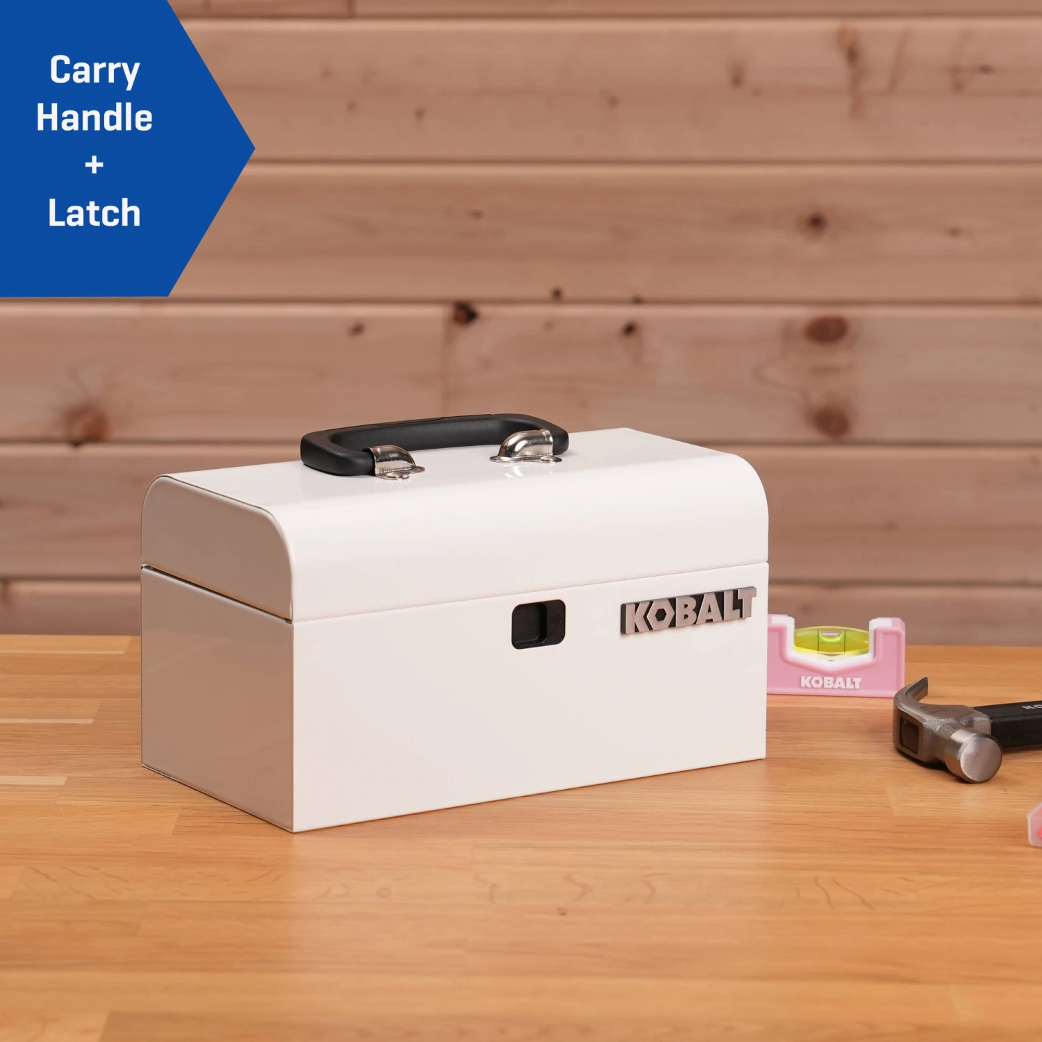 Kobalt Portable Mini Toolbox 10.83-in W X 5.91-in H X 5.91-in D White Steel Tool Box 7 Kobalt Portable Mini Toolbox 10.83-in W X 5.91-in H X 5.91-in D White Steel Tool Box - Image 7