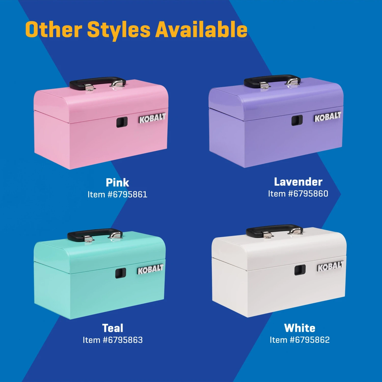 Kobalt Portable Tool Boxes 10.83-in W X 5.91-in H X 5.91-in D 2 -Drawer Hot Pink Steel Tool Box 5 Kobalt Portable Tool Boxes 10.83-in W X 5.91-in H X 5.91-in D 2 -Drawer Hot Pink Steel Tool Box - Image 5