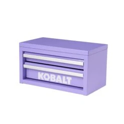Kobalt Portable Tool Boxes 10.83-in W X 5.91-in H X 5.91-in D 2 -Drawer Lavender Steel Tool Box