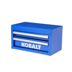 Kobalt Portable Tool Box 10.83-in W X 5.91-in H X 5.91-in D 2 -Drawer Blue Steel Tool Box