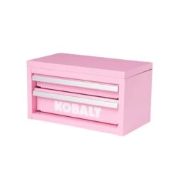 Kobalt Portable Tool Box 10.83-in W X 5.91-in H X 5.91-in D 2 -Drawer Pink Steel Tool Box