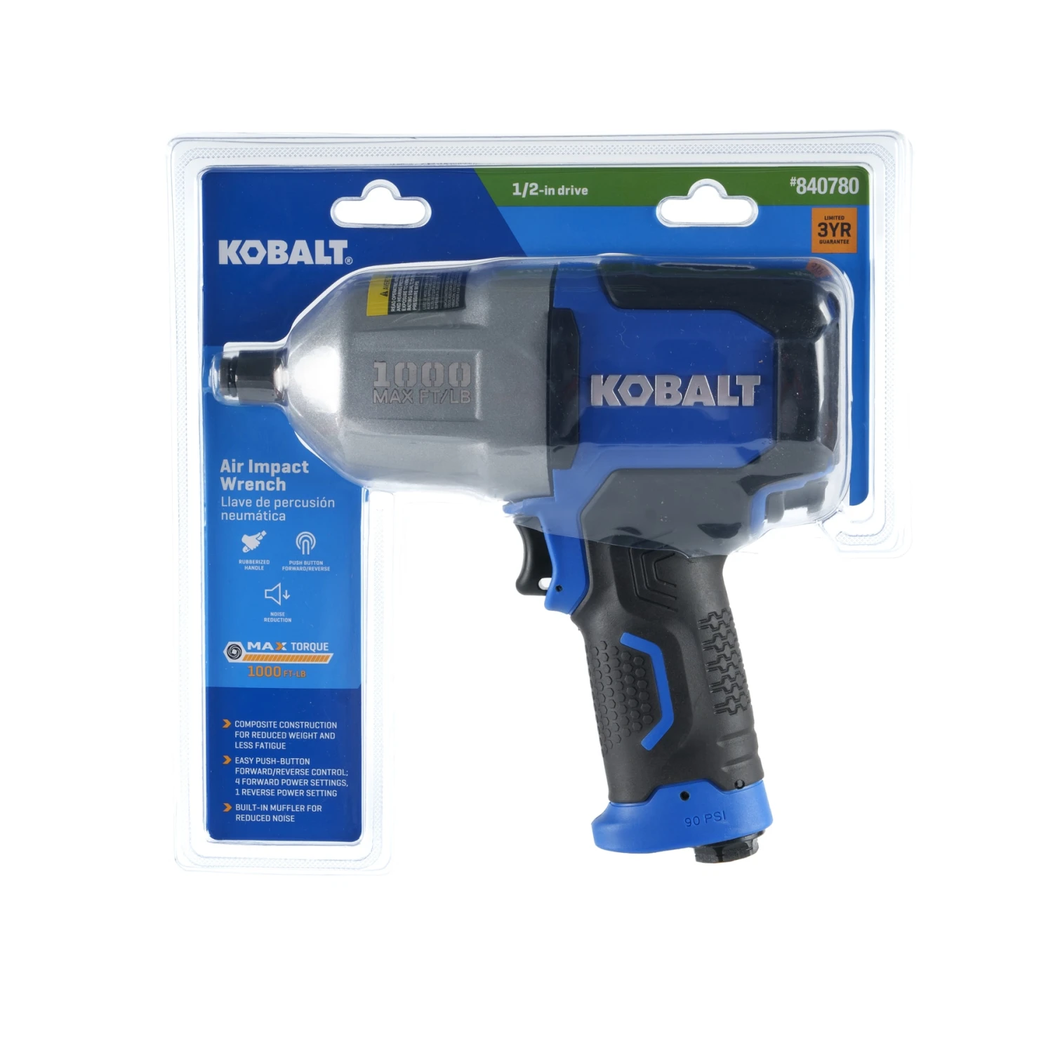 Kobalt 0.5-in 1000-ft/lb Air Impact Wrench 17 Kobalt 0.5-in 1000-ft/lb Air Impact Wrench - Image 17