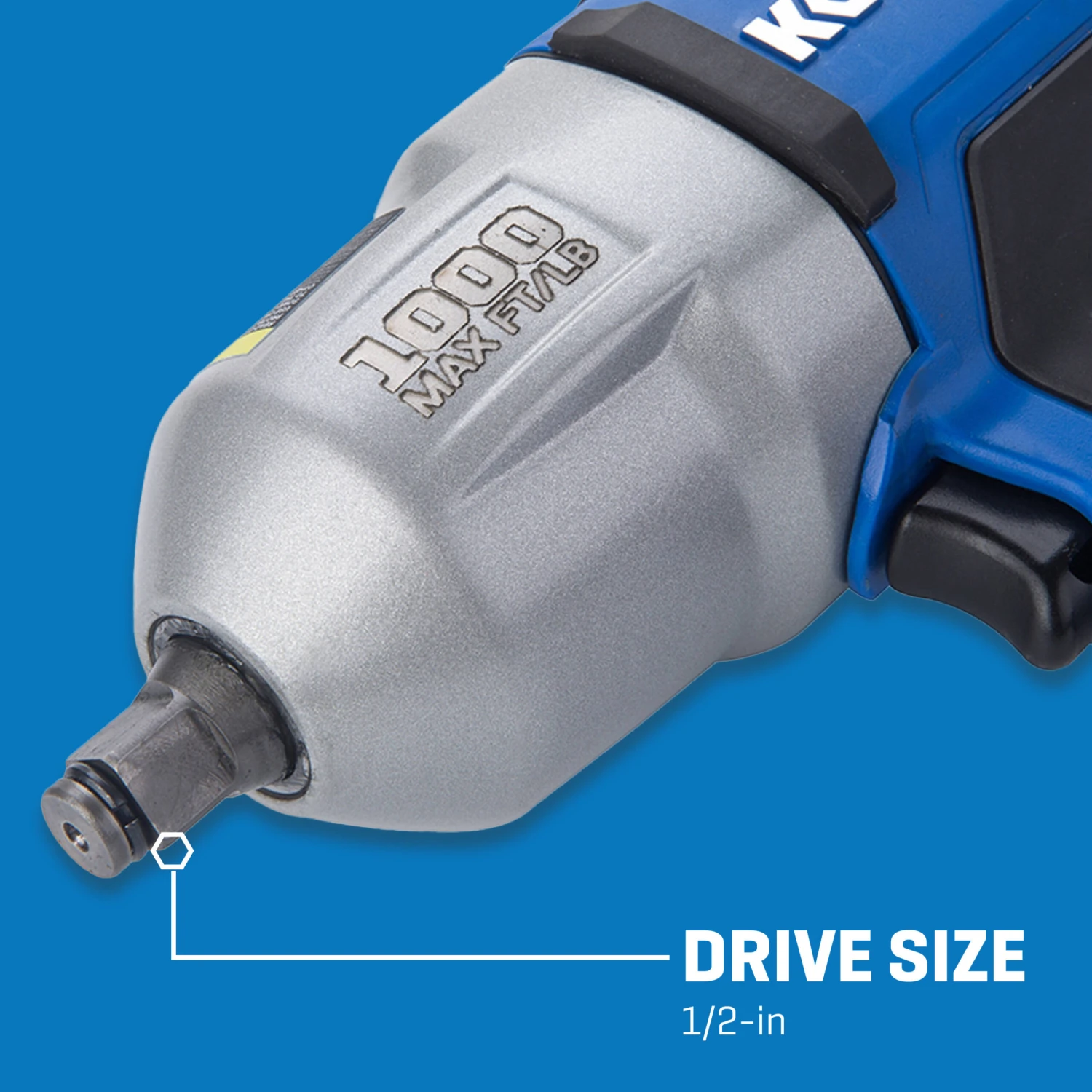 Kobalt 0.5-in 1000-ft/lb Air Impact Wrench 10 Kobalt 0.5-in 1000-ft/lb Air Impact Wrench - Image 10